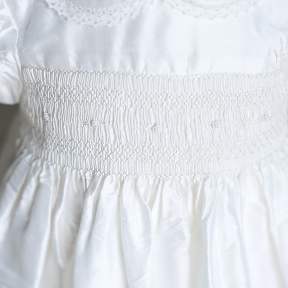 [Mud Pie] Ivory Blossom Gown - Newborn
